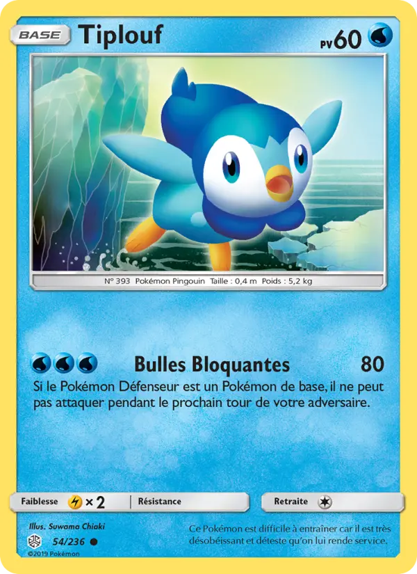 054/236 - Tiplouf — Carte Pokémon Éclipse Cosmique 54/236