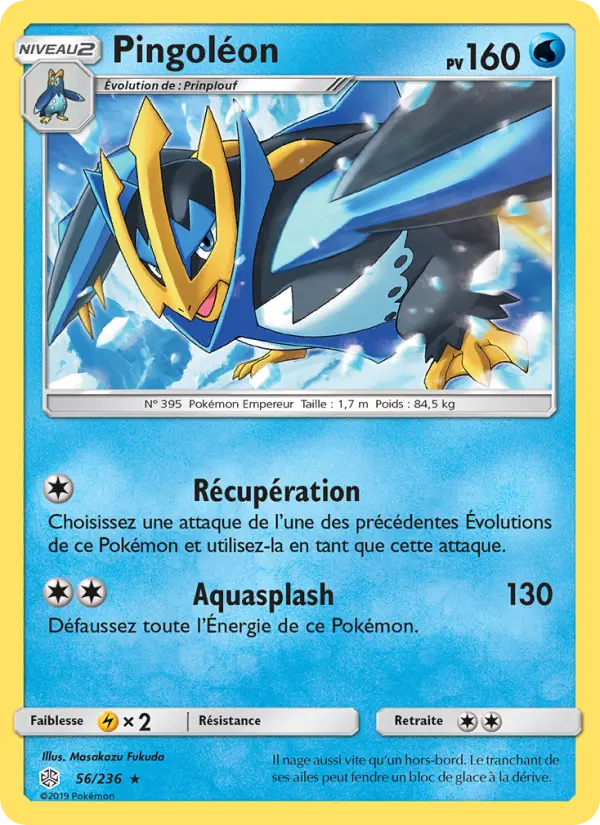 056/236 - Pingoléon — Carte Pokémon Éclipse Cosmique 56/236