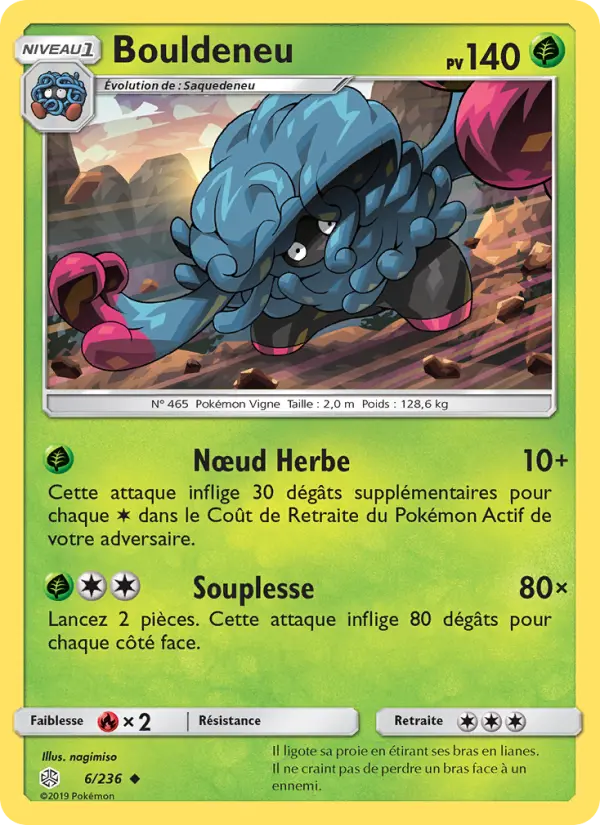 006/236 - Bouldeneu — Carte Pokémon Éclipse Cosmique 6/236