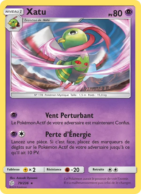 079/236 - Xatu — Carte Pokémon Éclipse Cosmique 79/236