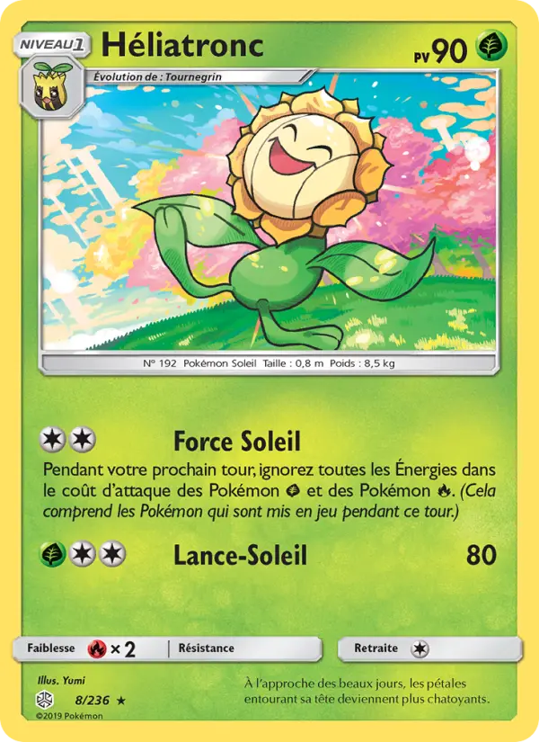 Héliatronc — Carte Pokémon 8 Éclipse Cosmique