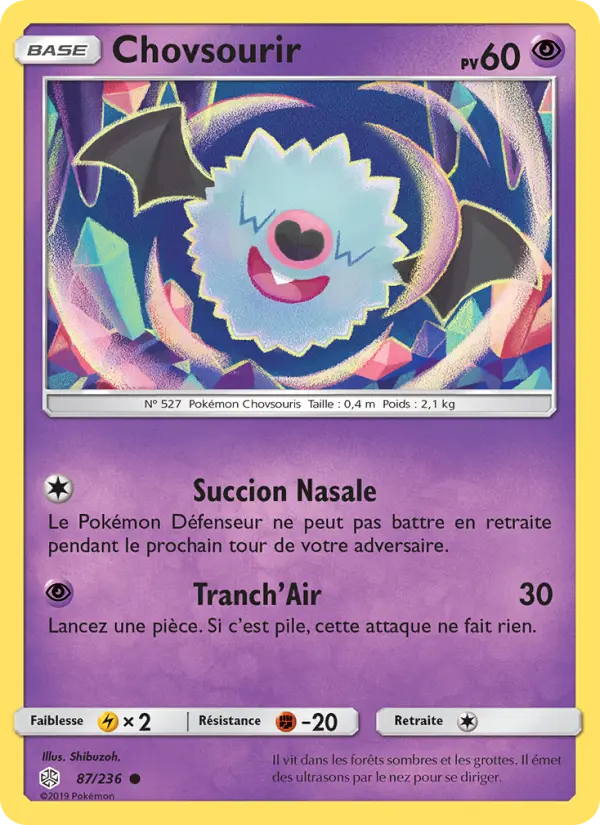 087/236 - Chovsourir — Carte Pokémon Éclipse Cosmique 87/236