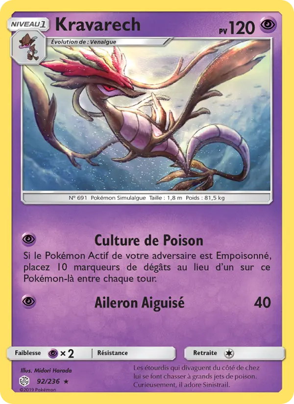 Kravarech — Carte Pokémon 92 Éclipse Cosmique