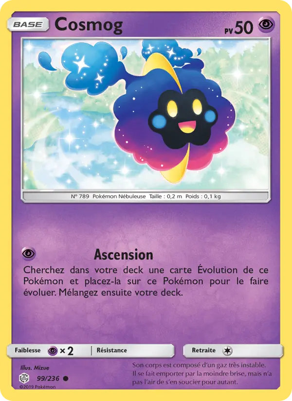 Cosmog — Carte Pokémon 99 Éclipse Cosmique