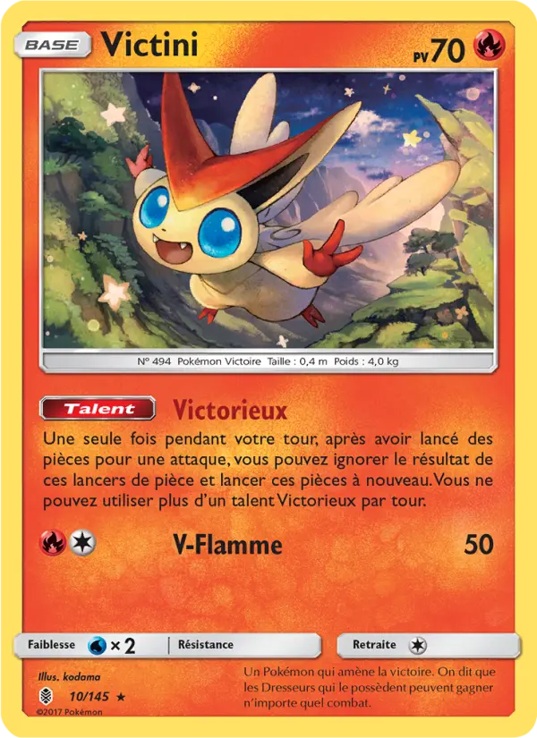 010/145 - Victini — Carte Pokémon Gardiens Ascendants 10/145