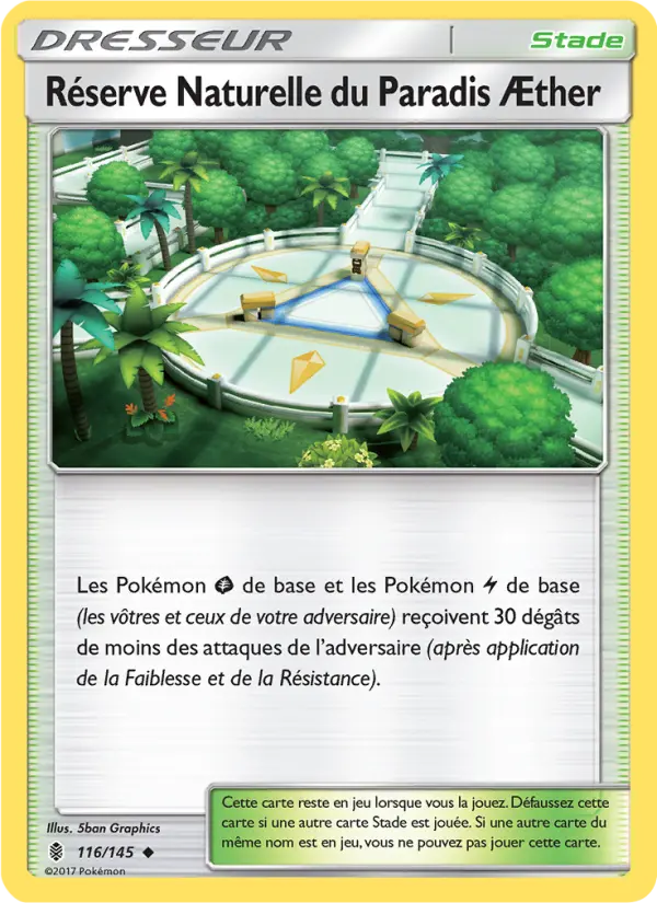 116/145 - Réserve Naturelle du Paradis Æther — Carte Pokémon Gardiens Ascendants 116/145