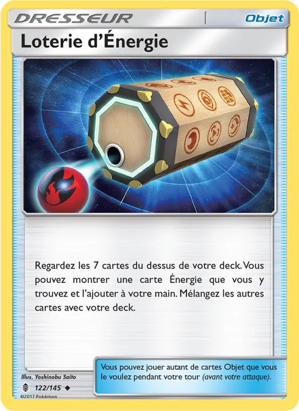 122/145 - Loterie d’Énergie — Carte Pokémon Gardiens Ascendants 122/145