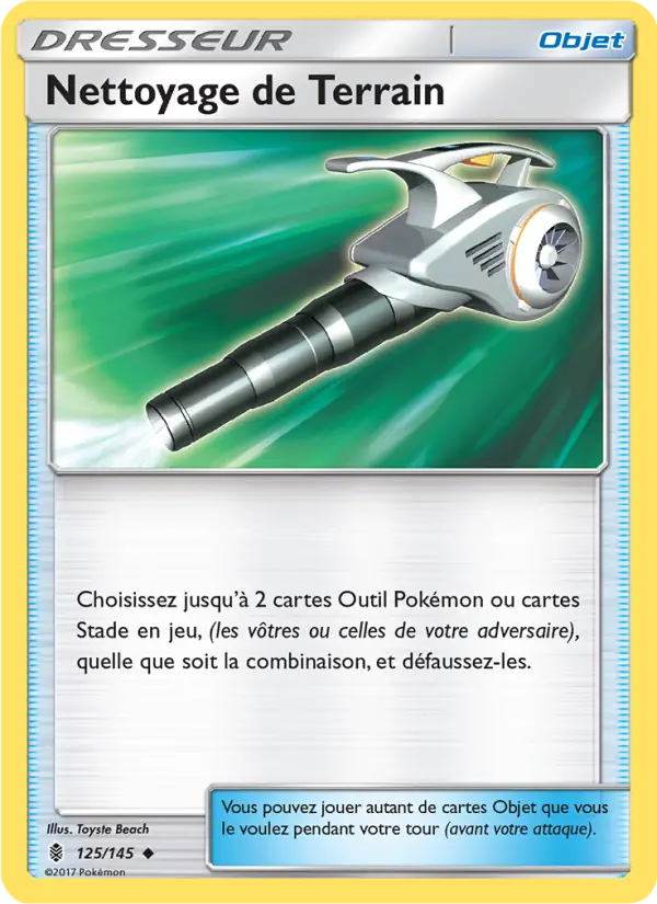 125/145 - Nettoyage de Terrain — Carte Pokémon Gardiens Ascendants 125/145