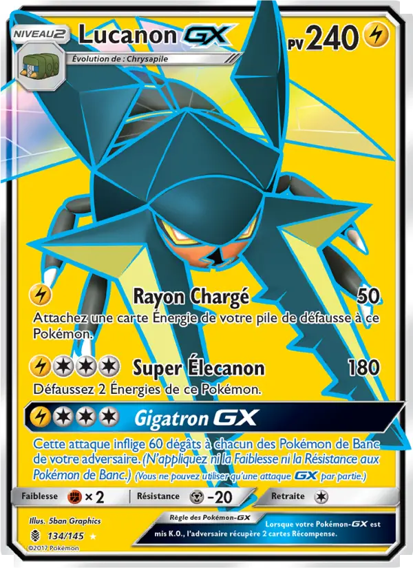 Lucanon GX — Carte Pokémon 134 Gardiens Ascendants