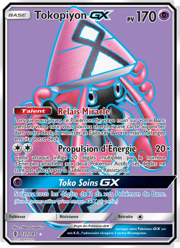 Tokopiyon GX — Carte Pokémon 137 Gardiens Ascendants