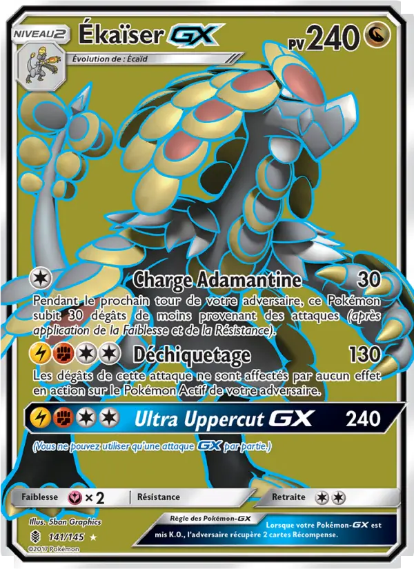 Ékaïser GX — Carte Pokémon 141 Gardiens Ascendants