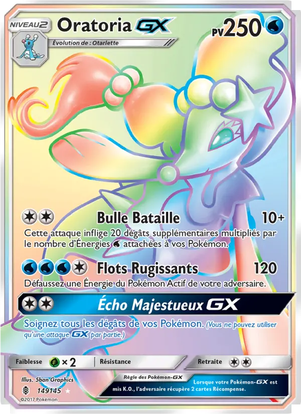 149/145 - Oratoria GX — Carte Pokémon Gardiens Ascendants 149/145