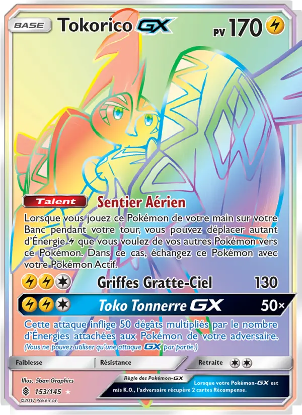 Tokorico GX — Carte Pokémon 153 Gardiens Ascendants