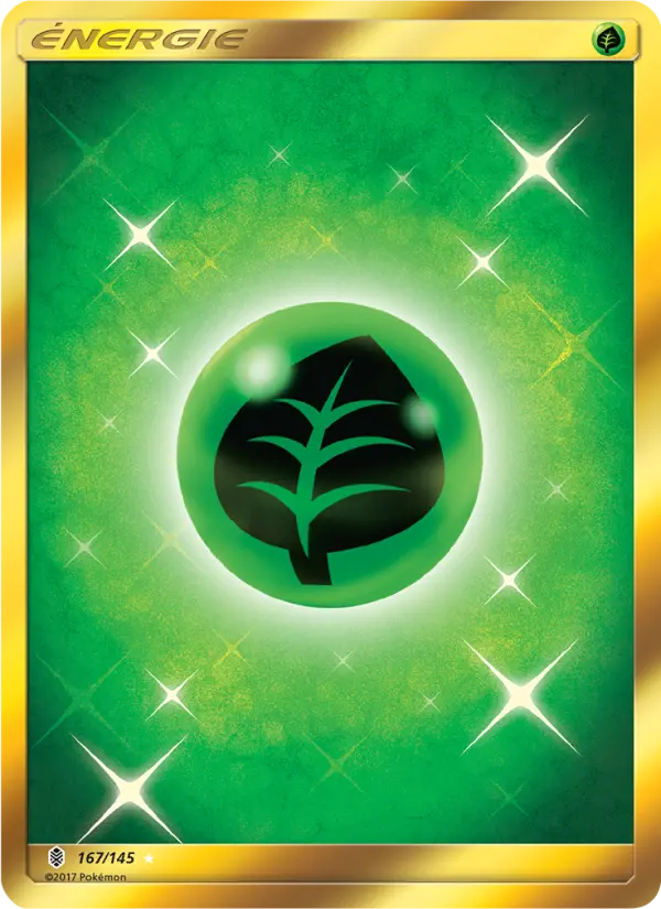 167/145 - Énergie Plante — Carte Pokémon Gardiens Ascendants 167/145