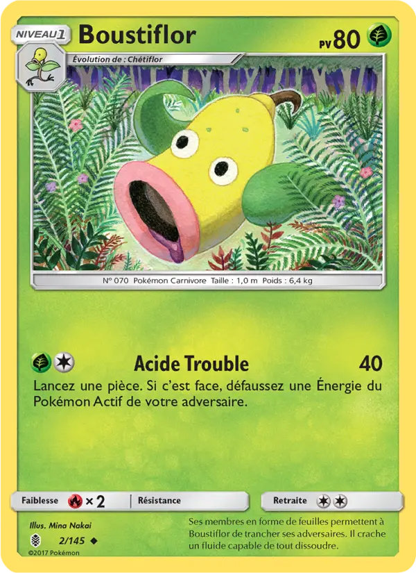 Boustiflor — Carte Pokémon 2 Gardiens Ascendants
