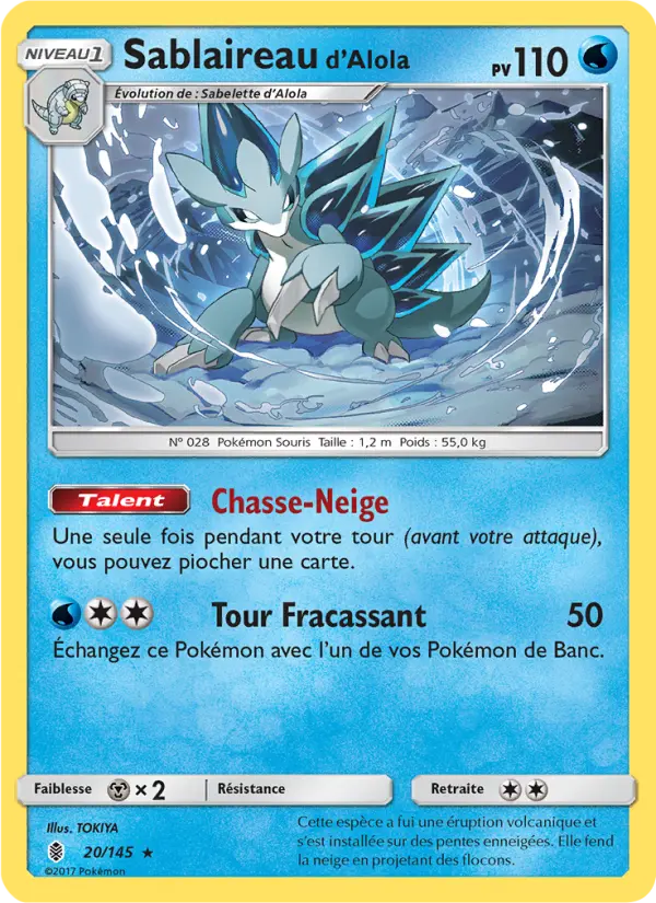Sablaireau d’Alola — Carte Pokémon 20 Gardiens Ascendants
