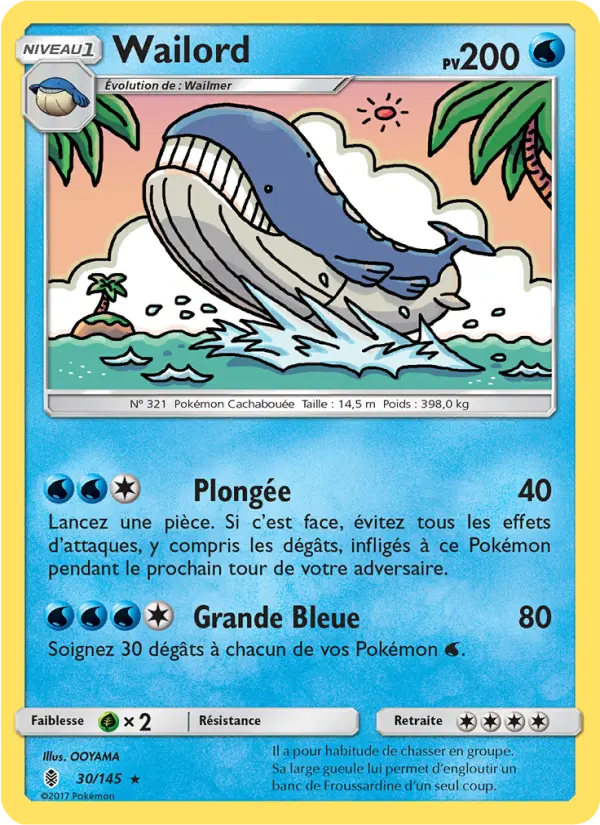 030/145 - Wailord — Carte Pokémon Gardiens Ascendants 30/145