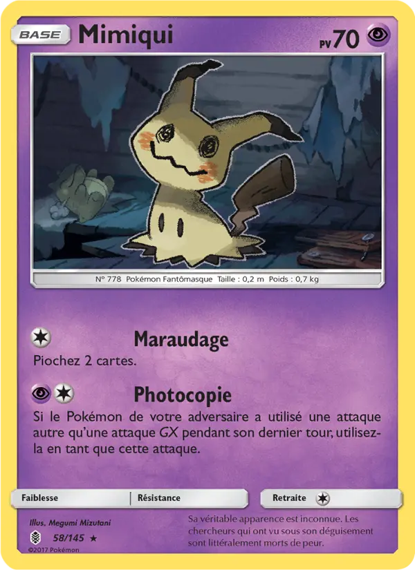Mimiqui — Carte Pokémon 58 Gardiens Ascendants