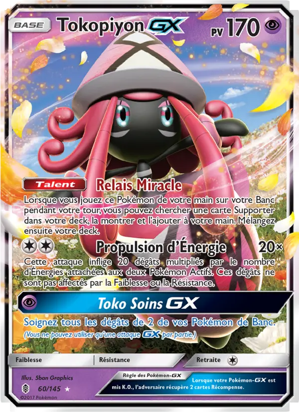 Tokopiyon GX — Carte Pokémon 60 Gardiens Ascendants