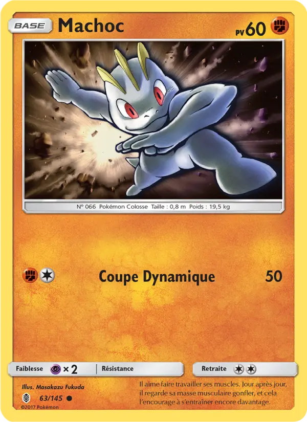 063/145 - Machoc — Carte Pokémon Gardiens Ascendants 63/145