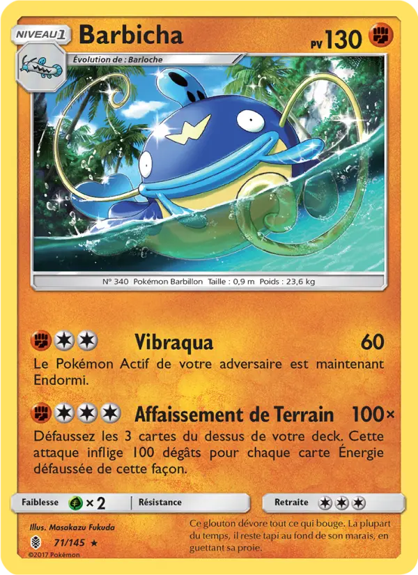 Barbicha — Carte Pokémon 71 Gardiens Ascendants