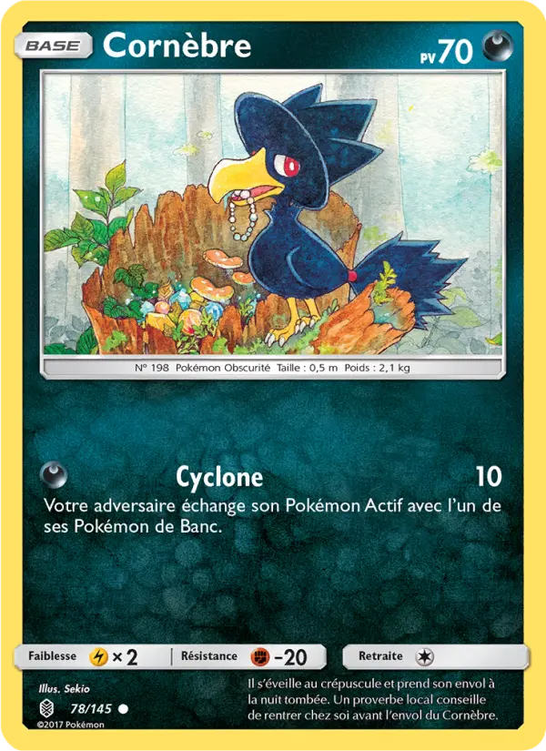 078/145 - Cornèbre — Carte Pokémon Gardiens Ascendants 78/145