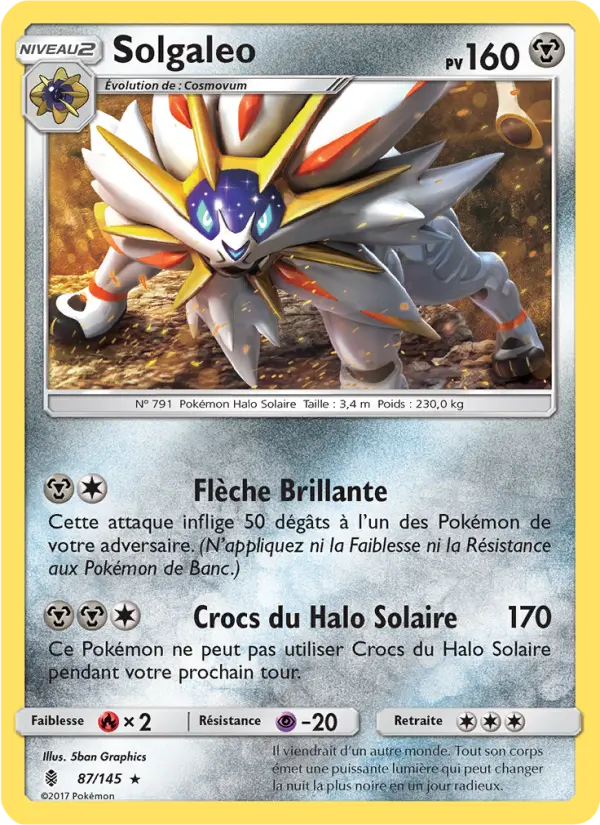 Solgaleo — Carte Pokémon 87 Gardiens Ascendants