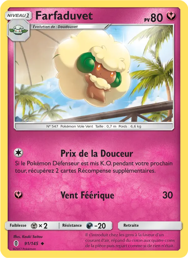 091/145 - Farfaduvet — Carte Pokémon Gardiens Ascendants 91/145