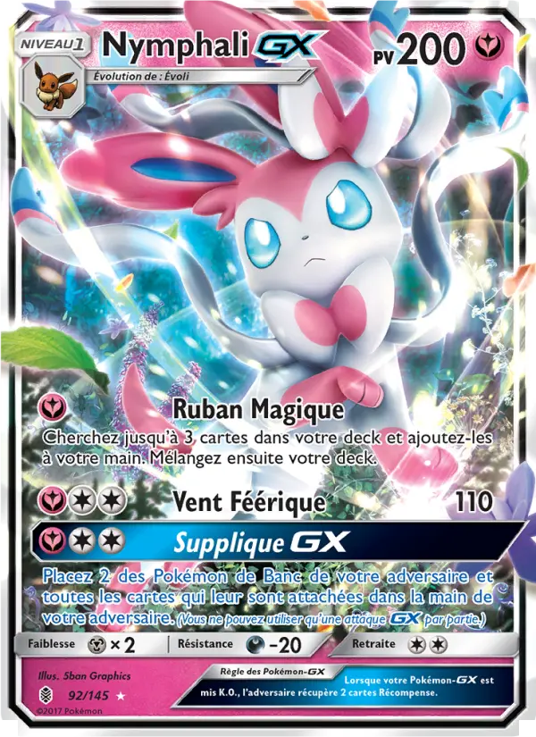 Nymphali GX — Carte Pokémon 92 Gardiens Ascendants