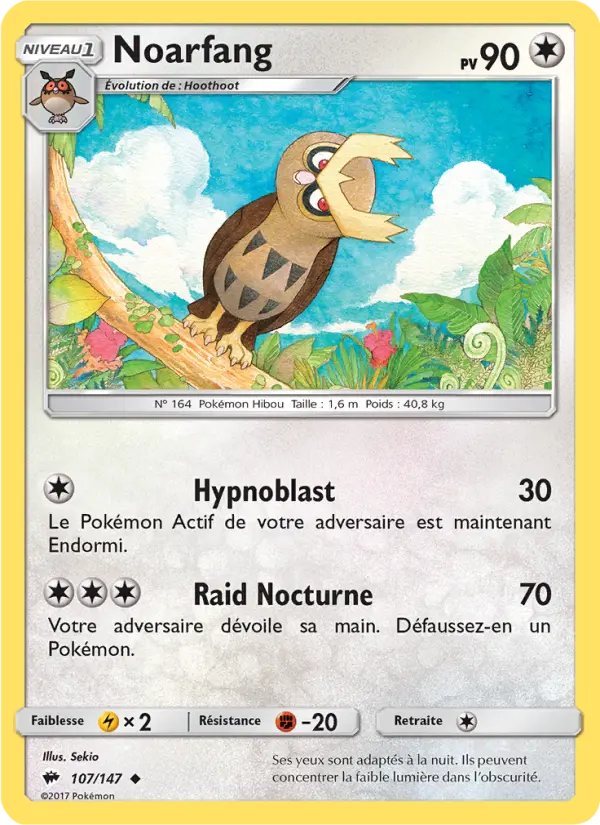 107/147 - Noarfang — Carte Pokémon Ombres Ardentes 107/147