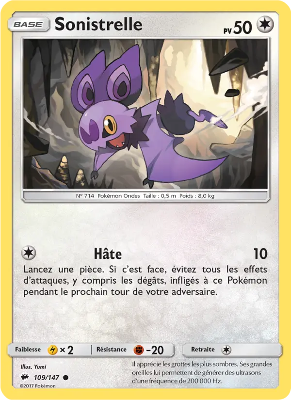 Sonistrelle — Carte Pokémon 109 Ombres Ardentes