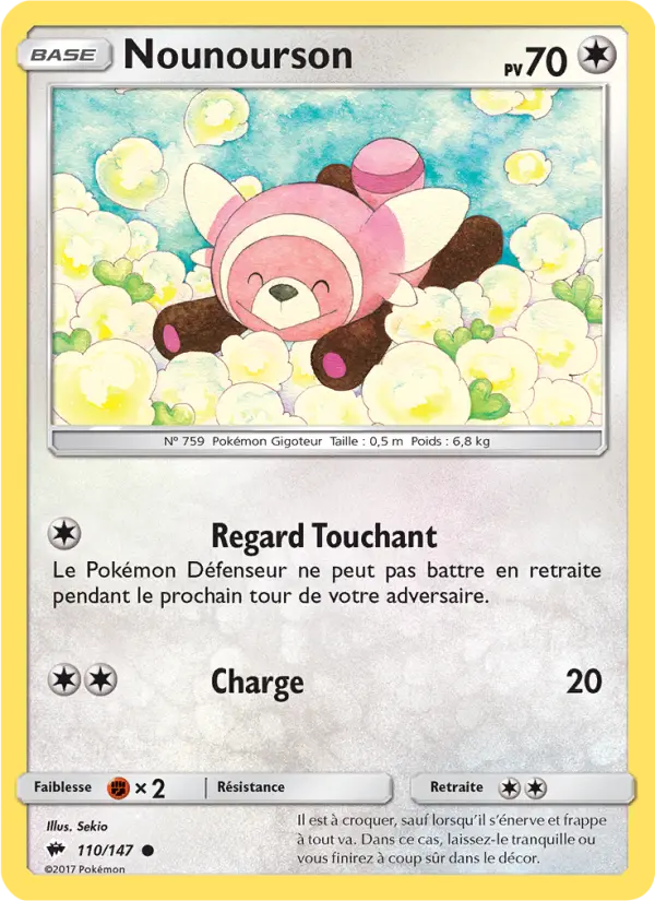 Nounourson — Carte Pokémon 110 Ombres Ardentes