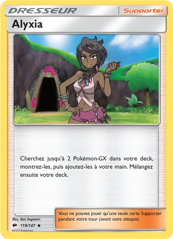 119/147 - Alyxia — Carte Pokémon Ombres Ardentes 119/147