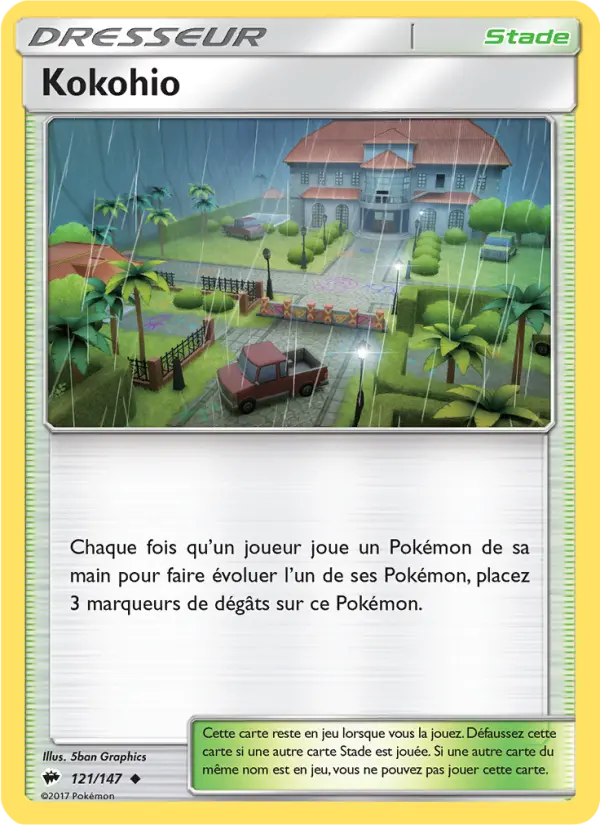 121/147 - Kokohio — Carte Pokémon Ombres Ardentes 121/147