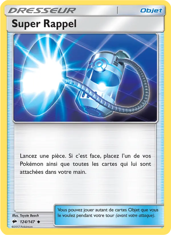 124/147 - Super Rappel — Carte Pokémon Ombres Ardentes 124/147