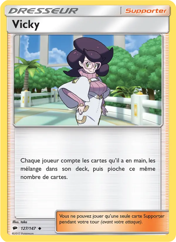 127/147 - Vicky — Carte Pokémon Ombres Ardentes 127/147