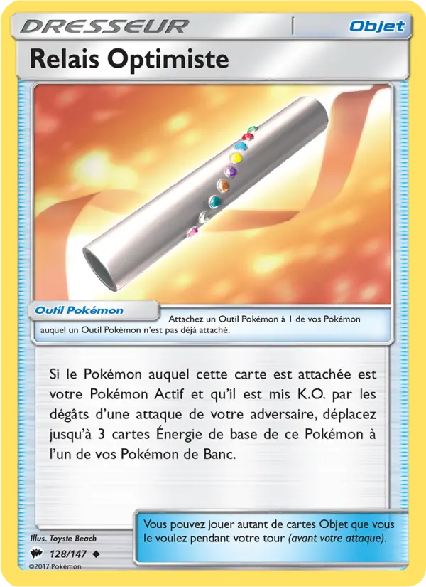 128/147 - Relais Optimiste — Carte Pokémon Ombres Ardentes 128/147
