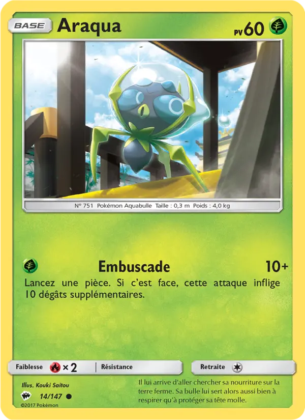 Araqua — Carte Pokémon 14 Ombres Ardentes