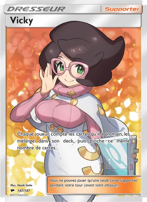 147/147 - Vicky — Carte Pokémon Ombres Ardentes 147/147