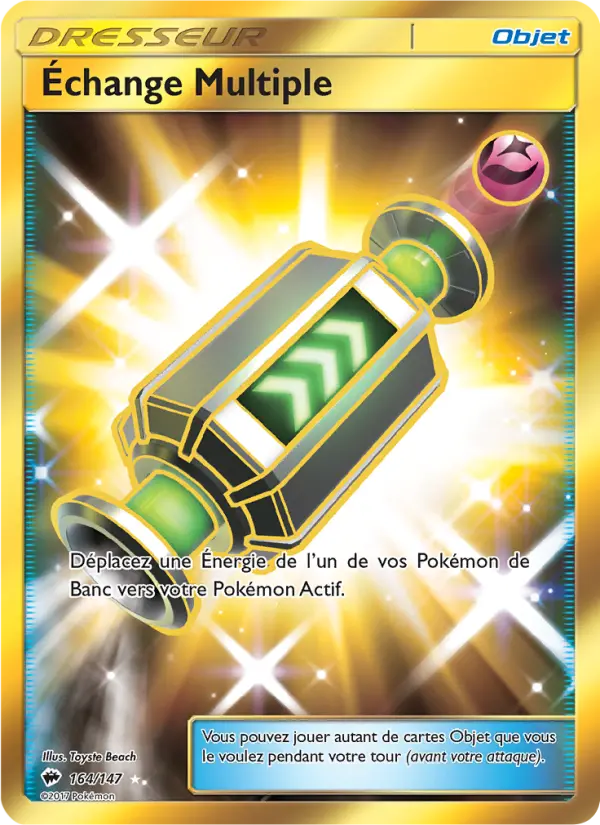 164/147 - Échange Multiple — Carte Pokémon Ombres Ardentes 164/147