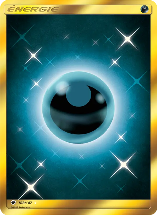 168/147 - Énergie Obscurité — Carte Pokémon Ombres Ardentes 168/147