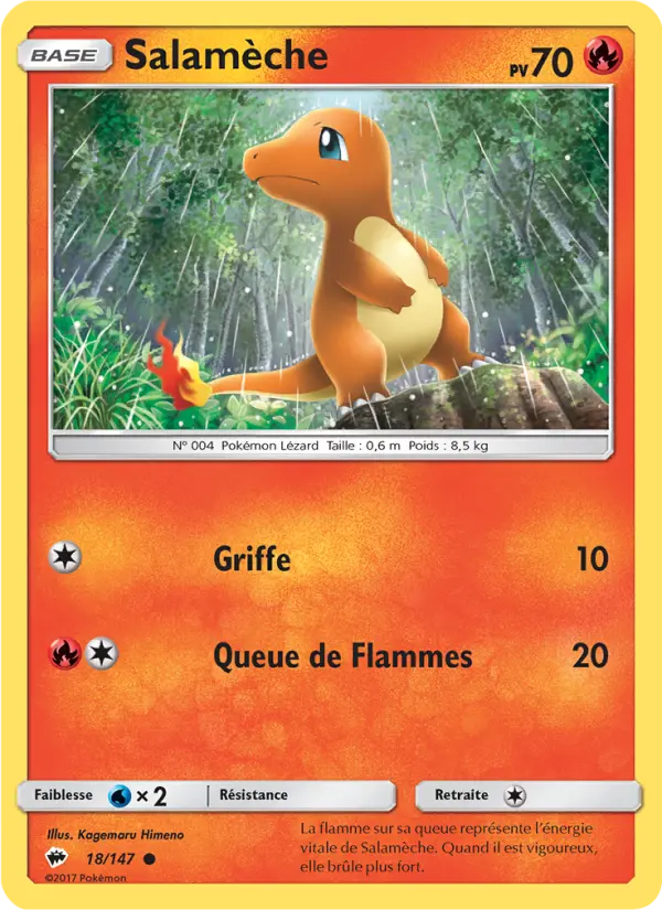 Salamèche — Carte Pokémon 18 Ombres Ardentes
