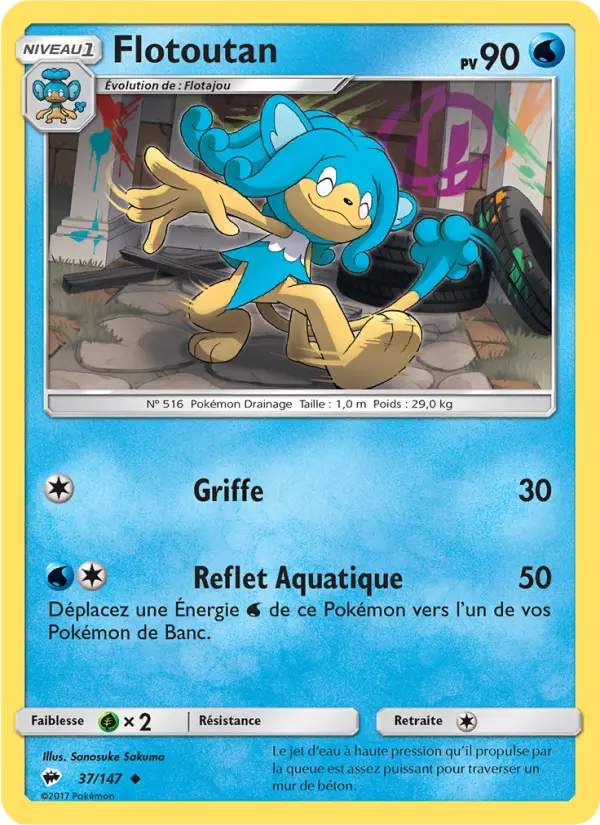 Flotoutan — Carte Pokémon 37 Ombres Ardentes