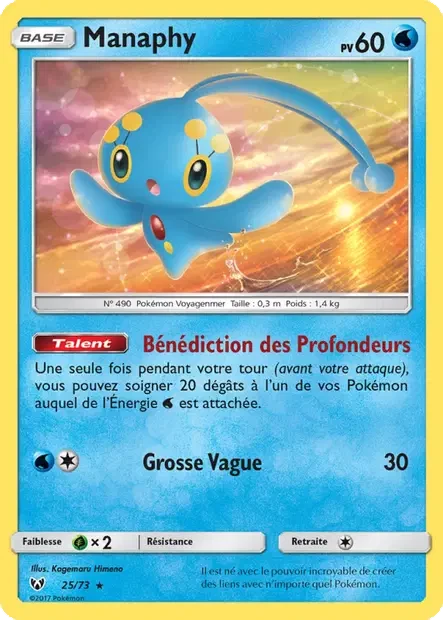 025/073 - Manaphy — Carte Pokémon Légendes Brillantes 25/73