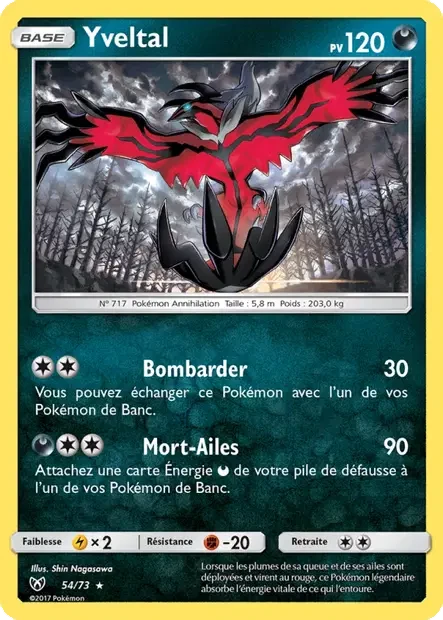 054/073 - Yveltal — Carte Pokémon Légendes Brillantes 54/73