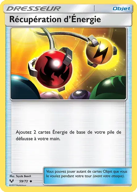 059/073 - Récupération d’Énergie — Carte Pokémon Légendes Brillantes 59/73