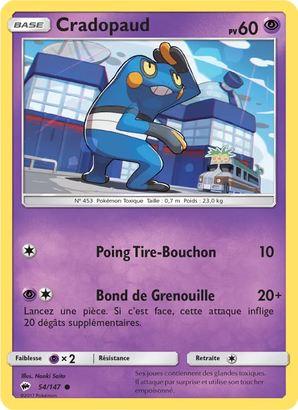 Cradopaud — Carte Pokémon 54 Ombres Ardentes