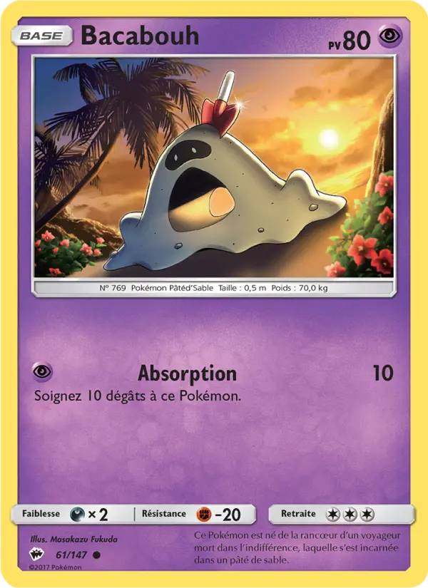 061/147 - Bacabouh — Carte Pokémon Ombres Ardentes 61/147