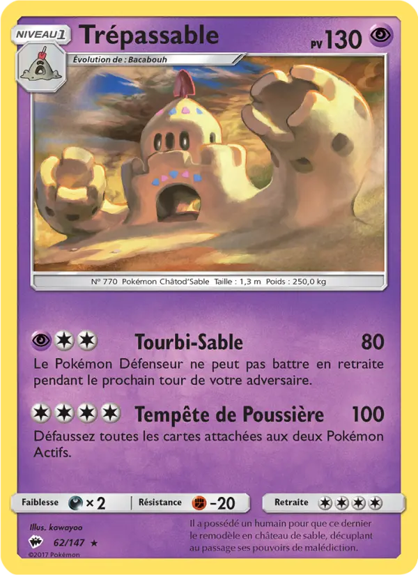 Trépassable — Carte Pokémon 62 Ombres Ardentes