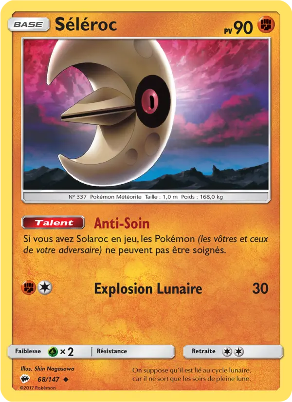 068/147 - Séléroc — Carte Pokémon Ombres Ardentes 68/147